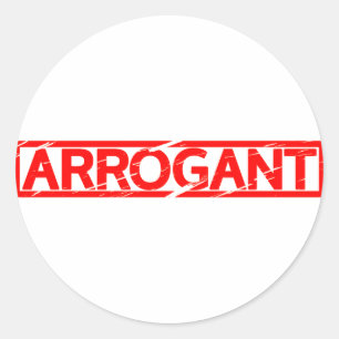 Adesivo Carimbo Arrogante