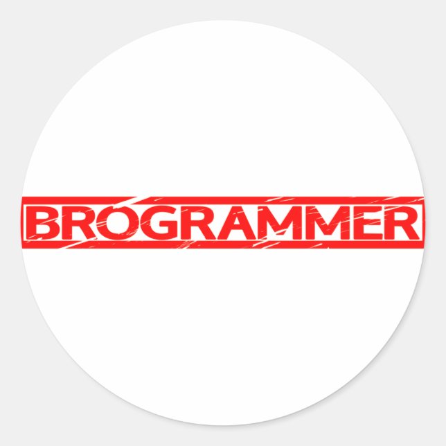 Adesivo Carimbo Brogrammer (Frente)
