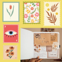 Carimbo de carimbos flaorais, carta antiga