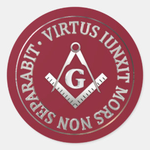 Adesivo Carimbo de cera maçônica