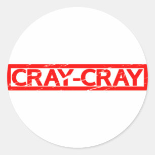 Adesivo Carimbo de Cray Cray