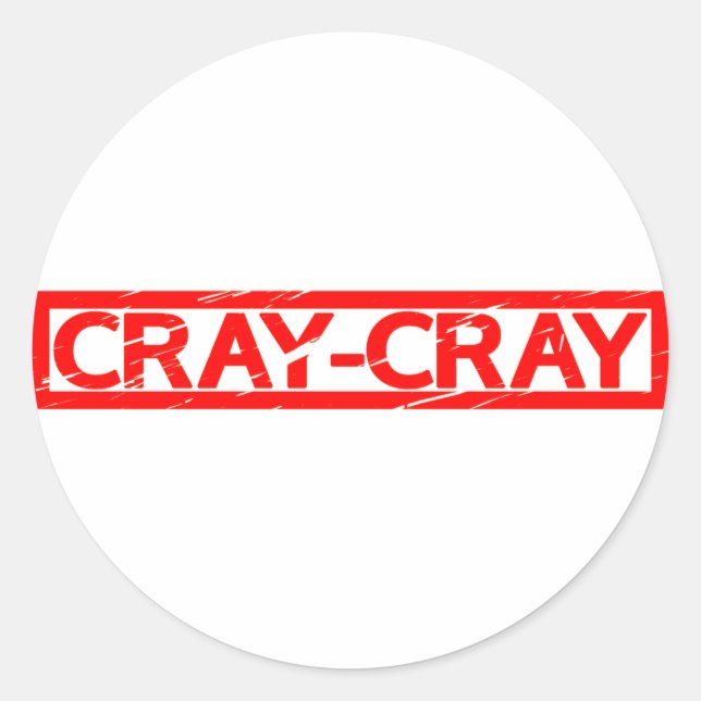 Adesivo Carimbo de Cray Cray (Frente)