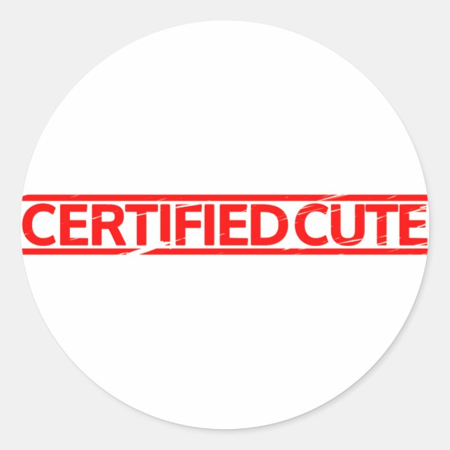 Adesivo Carimbo de Cubo Certificado (Frente)