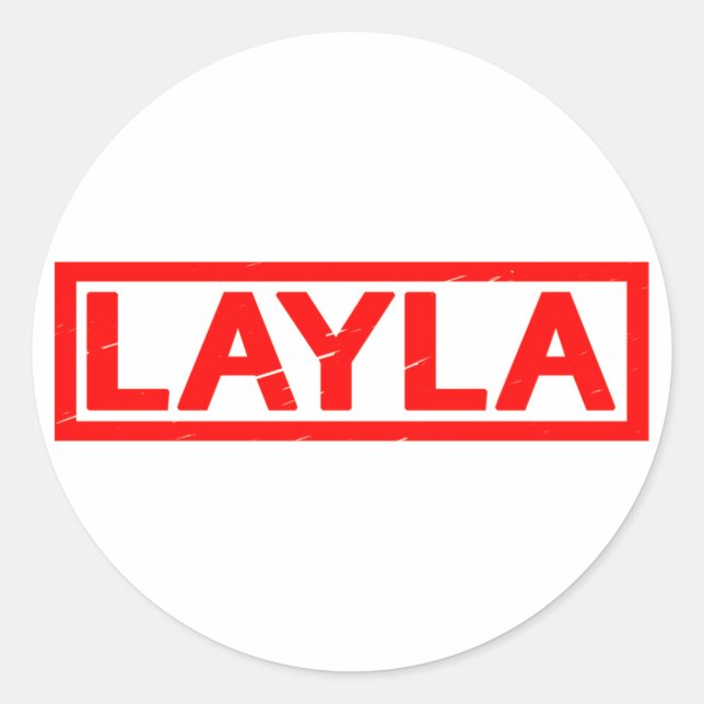 Adesivo Carimbo de Layla (Frente)