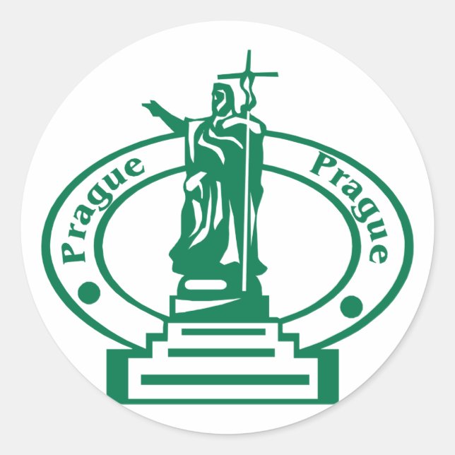 Adesivo Carimbo de Praga (Frente)