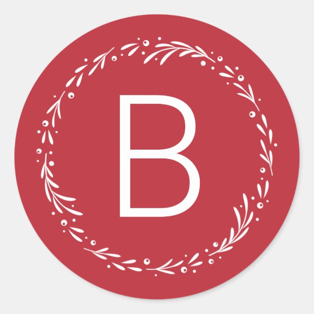 Adesivo CARIMBO DE SELLO DE SOBRE Monograma Esplêndido EDI (Frente)