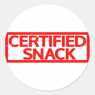 Adesivo Carimbo de snack certificado