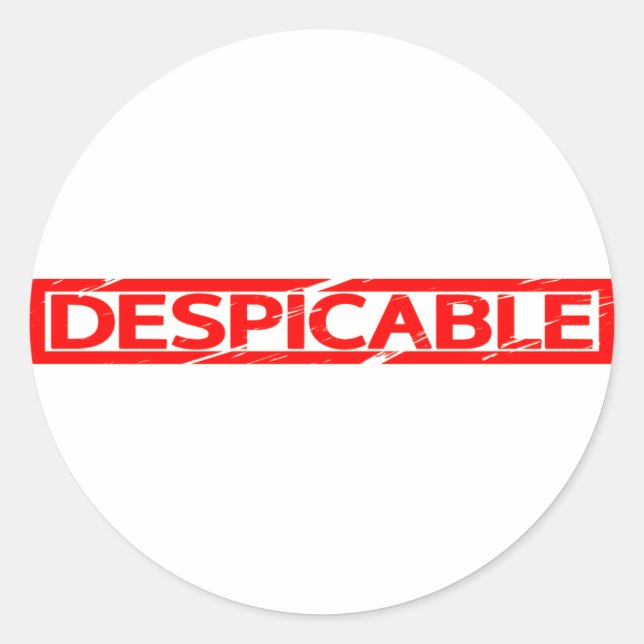 Adesivo Carimbo Despicável (Frente)
