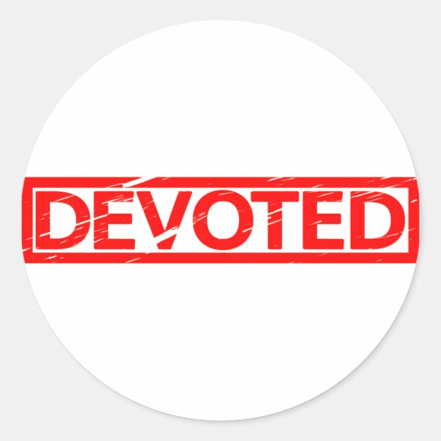 Adesivo Carimbo Devotado (Frente)