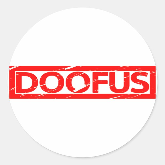 Adesivo Carimbo do Doofus (Frente)