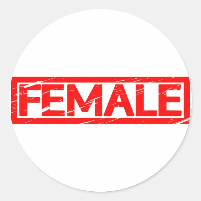 Adesivo Carimbo feminino (Frente)