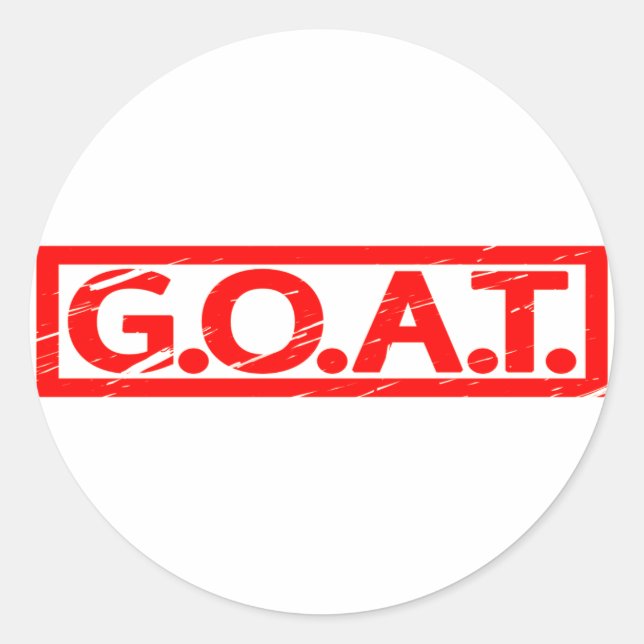 Adesivo Carimbo G.O.A.T. (Frente)