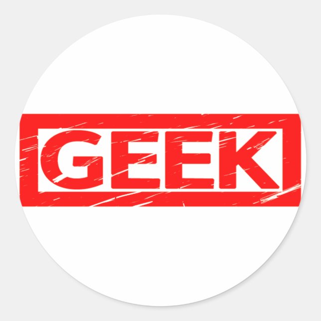 Adesivo Carimbo geek (Frente)