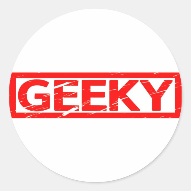 Adesivo Carimbo Geeky (Frente)