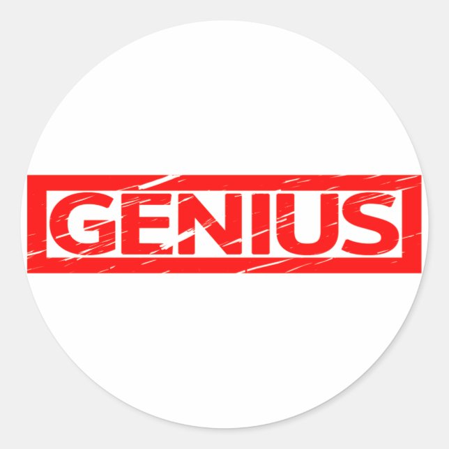Adesivo Carimbo Genius (Frente)