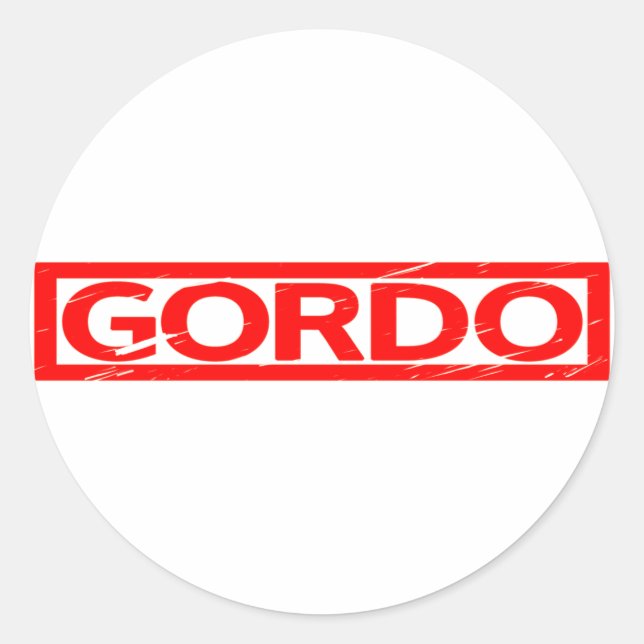 Adesivo Carimbo Gordo (Frente)