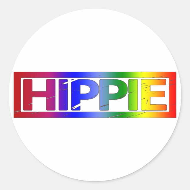 Adesivo Carimbo Hippie (Frente)