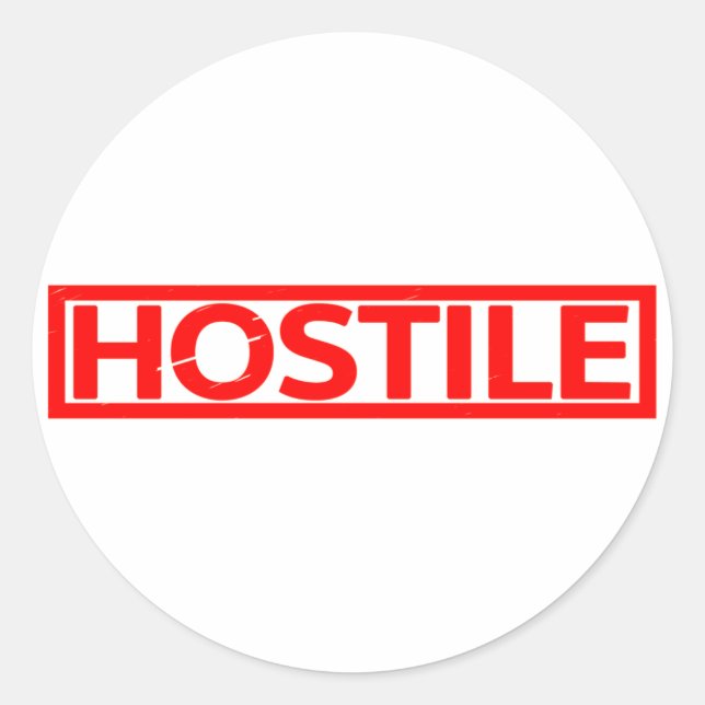 Adesivo Carimbo Hostil (Frente)