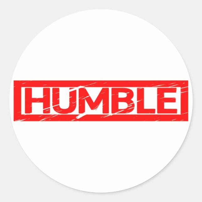 Adesivo Carimbo humilde (Frente)