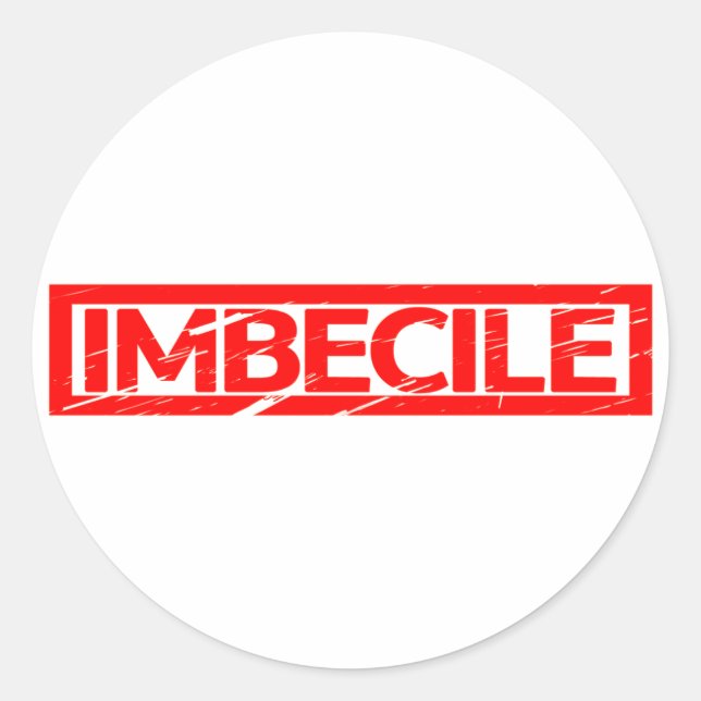 Adesivo Carimbo Imbecil (Frente)