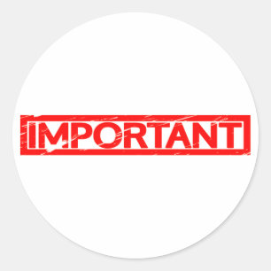 Adesivo Carimbo importante