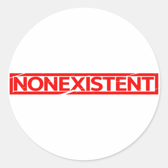 Adesivo Carimbo inexistente (Frente)