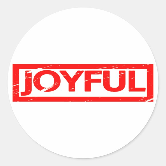 Adesivo Carimbo Joyful (Frente)