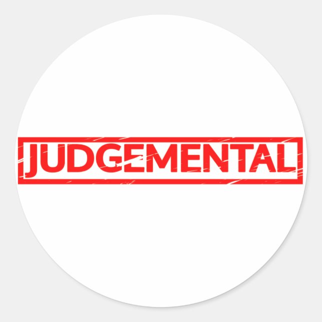 Adesivo Carimbo Judgmental (Frente)