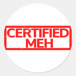 Adesivo Carimbo Meh Certificado