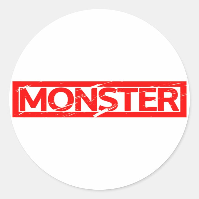 Adesivo Carimbo Monster (Frente)