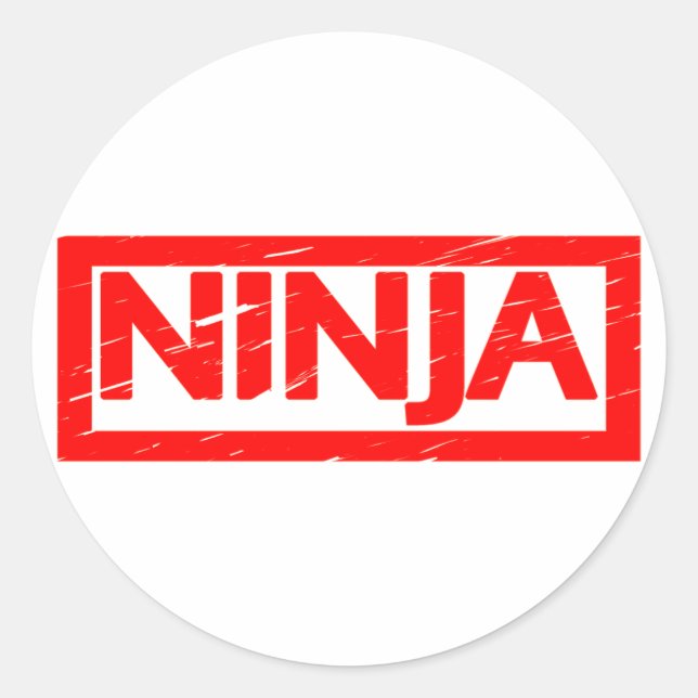 Adesivo Carimbo Ninja (Frente)
