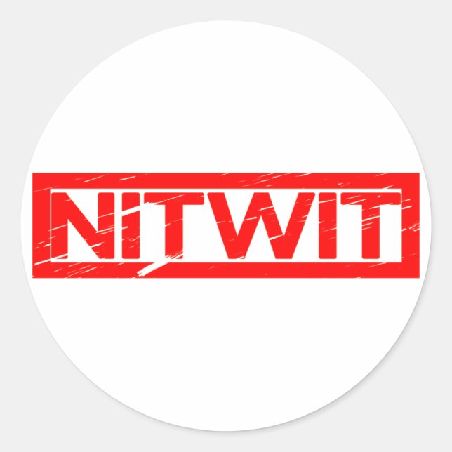 Adesivo Carimbo Nitwit (Frente)
