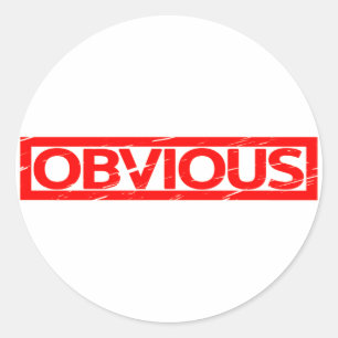 Adesivo Carimbo Óbvio
