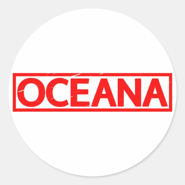 Adesivo Carimbo Oceana (Frente)