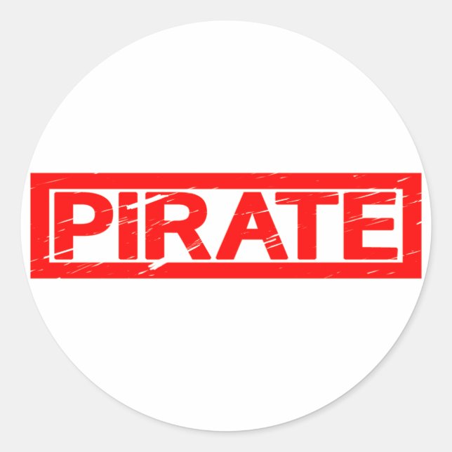 Adesivo Carimbo Pirata (Frente)