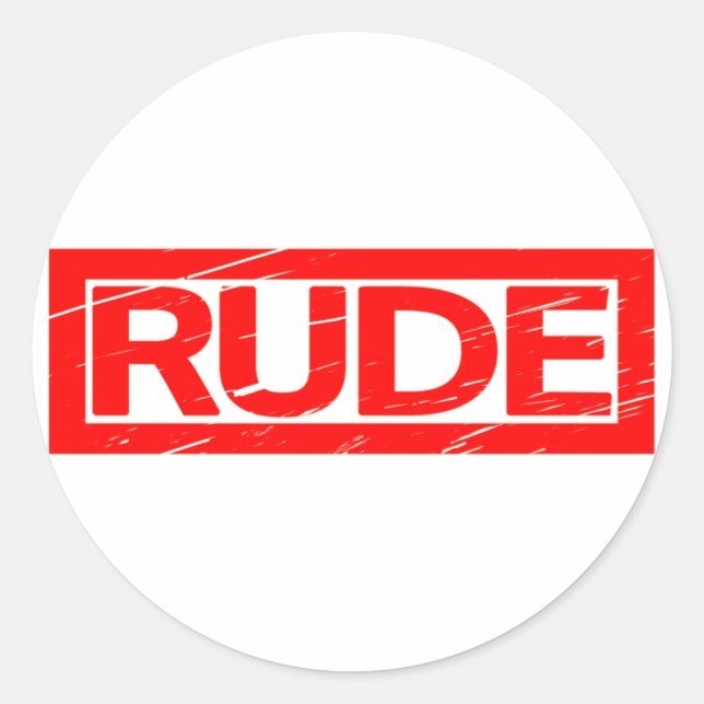 Adesivo Carimbo Rude (Frente)