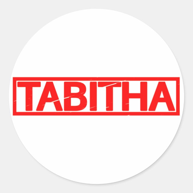 Adesivo Carimbo Tabitha (Frente)