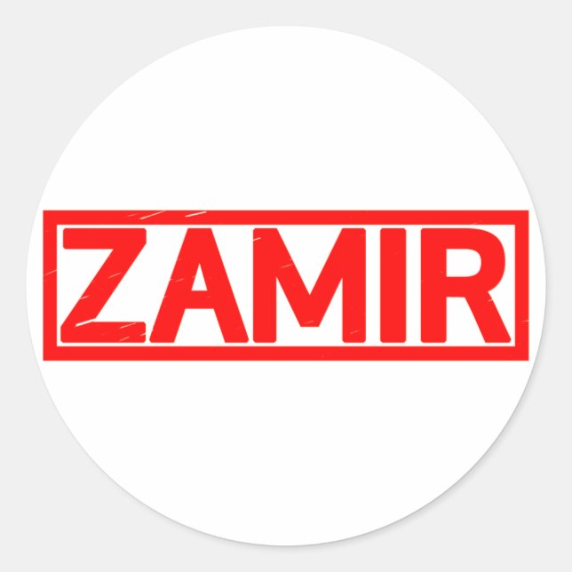Adesivo Carimbo Zamir (Frente)
