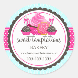 Adesivo Carimbos de Cupcake de Biscoito de Pop de Bolo