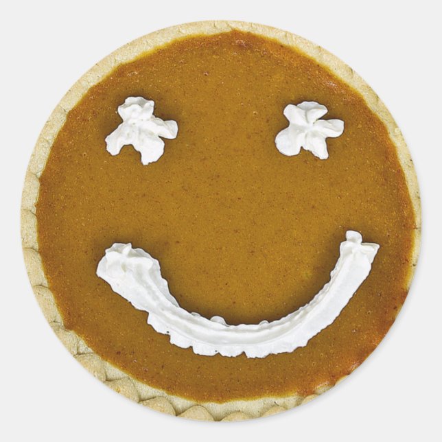 Adesivo Carinha de Abóbora de Ação de Graças (Frente)