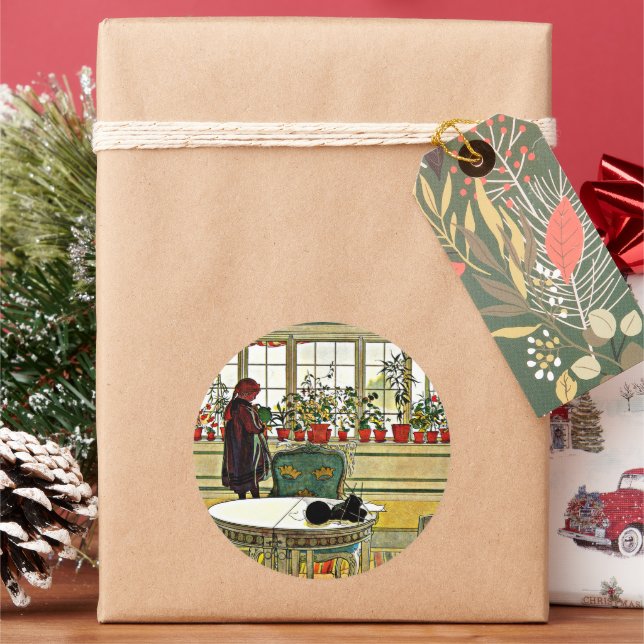 Adesivo Carl Larsson - Flores em uma janela (Feriado)