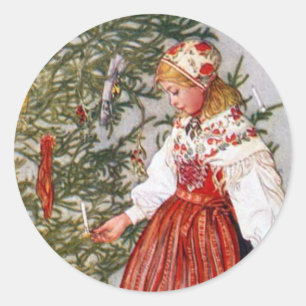 Adesivo Carl Larsson Palavras de Árvore de Natal