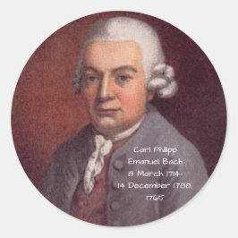 Adesivo Carl Philipp Emanuel Bach 1765