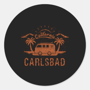 Adesivo Carlsbad Ca California Surfing Beach