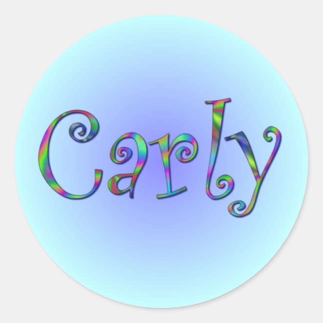 Adesivo Carly Rainbow Sticker (Frente)