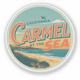 Adesivo Carmel à beira-mar praia california costa pacífica