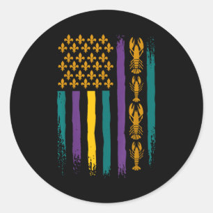 Adesivo Carnaval Americano Bandeira EUA Engraçado