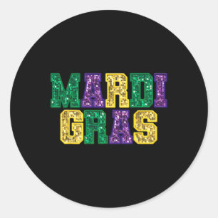 Adesivo Carnaval de Mardi Gras Fat Terça-Feira Fleur De Li