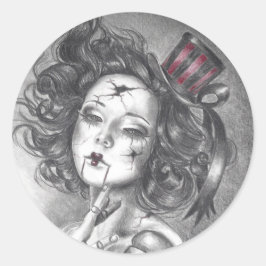 Adesivo Carnaval Doll Sticker Gothic Art Sticker