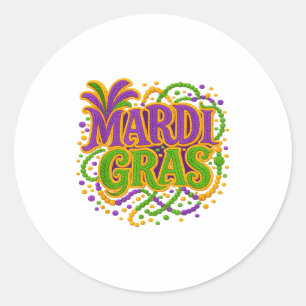 Adesivo Carnaval Mardi Gras Terça-feira Gorda Gancho de Me